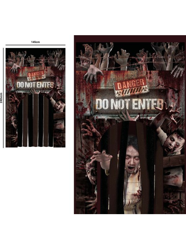 Zombie Attack Deurgordijn