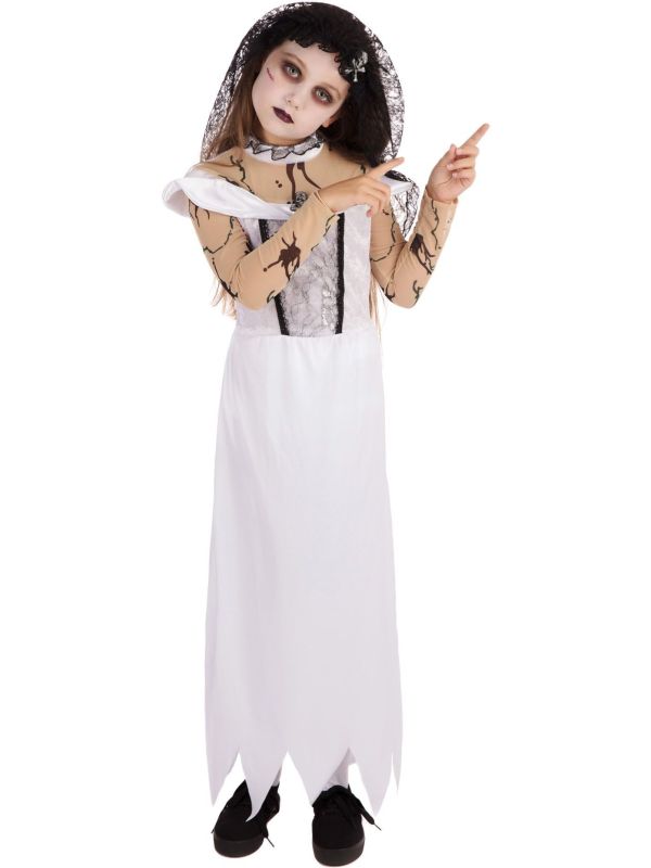 Zombie Bruid Kostuum Kinderen Halloween