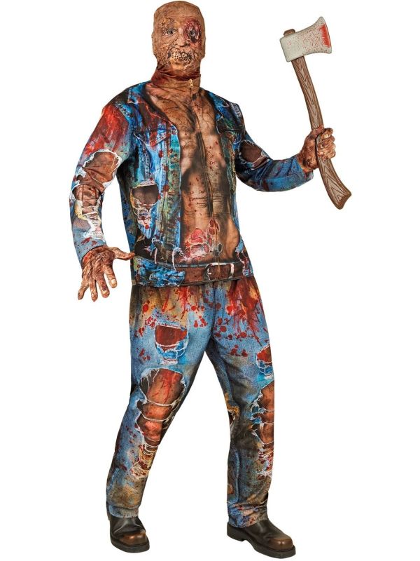 Zombie Halloween Kostuum Gemaskerd Heren