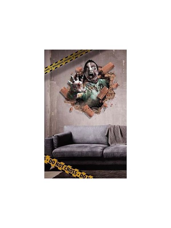 Zombie Halloween Wand Decoratie Groot