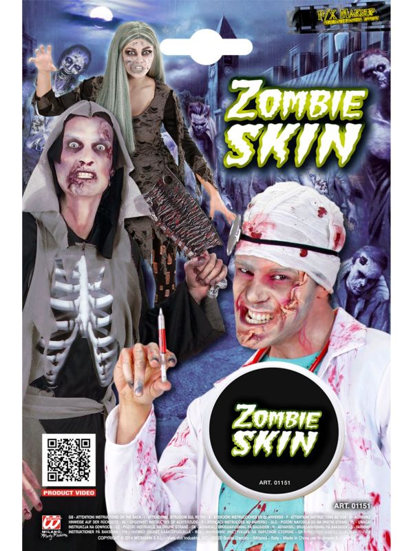 Zombiehuid make-up set