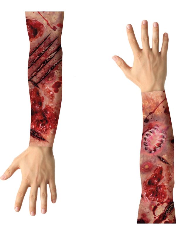 Zombiewonden Tattoo Mouwen