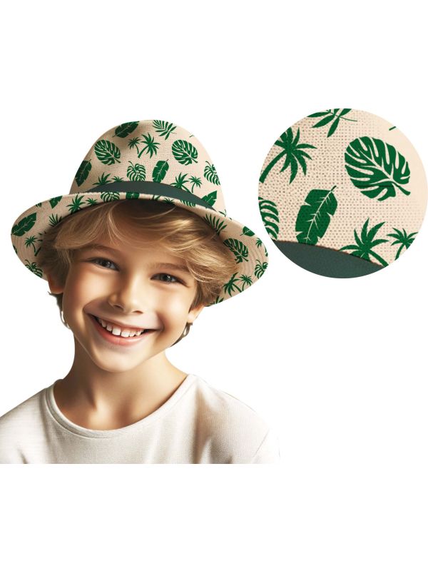 Zomerhoed Tropische Bladeren Kinderen