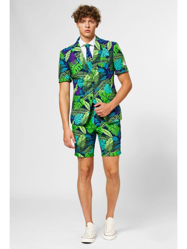 Zomers Jungle Bladeren Opposuits Kostuum