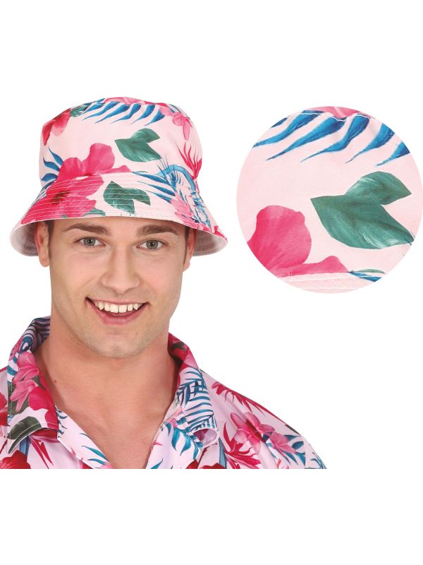 Zomerse Vissershoed Tropical Roze