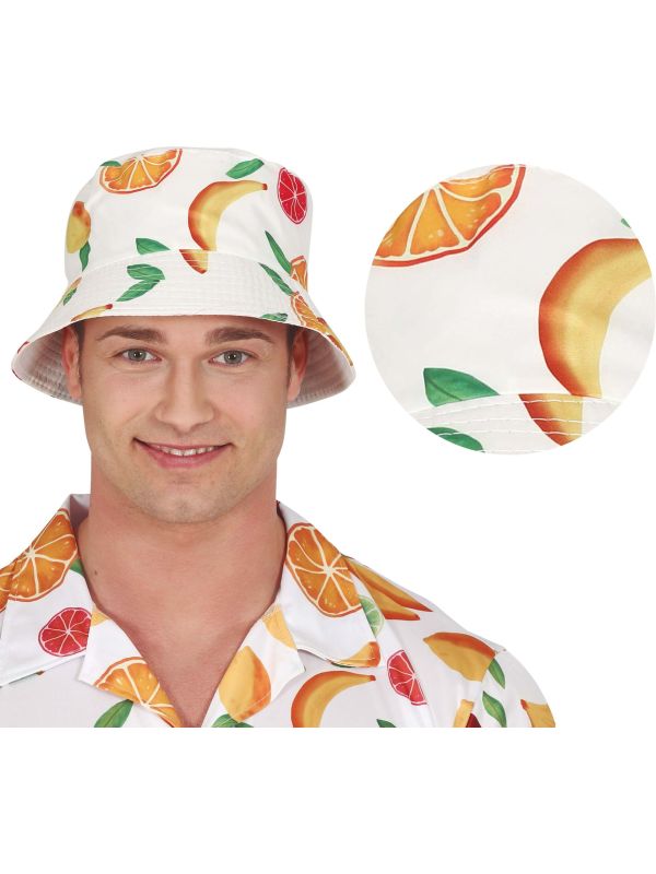 Zomerse Vissershoed Wit Oranje