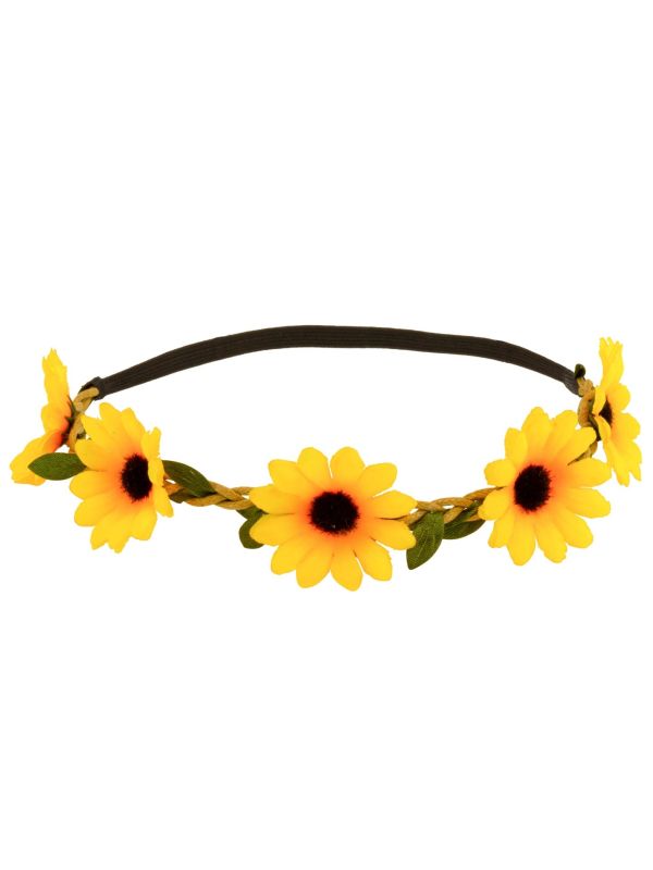 Zonnebloemen Geel Hoofdband