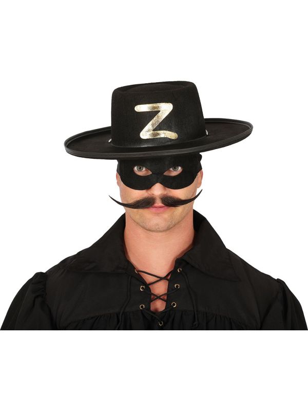 Zorro Hoed Zwart