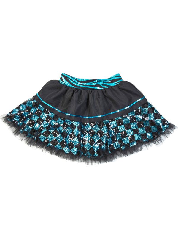 Zwart Blauwe Pailletten Tutu