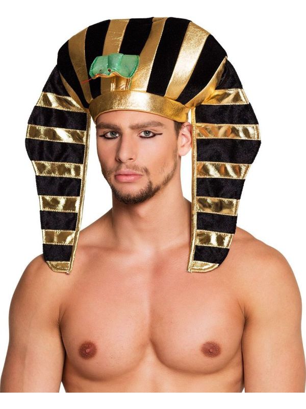 Zwart Gouden Toetanchamon Hoed