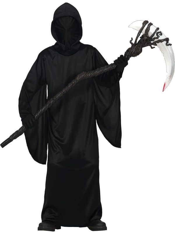 Zwart Grim Reaper Gewaad Kind
