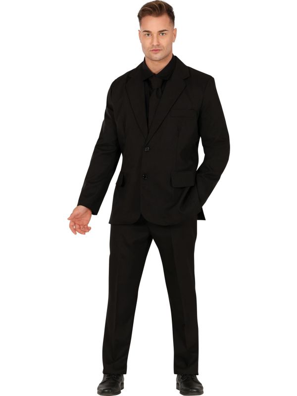 Zwart Maatpak Heren Carnaval