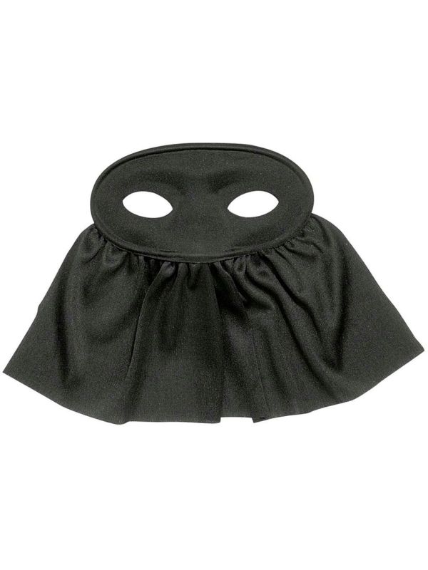 Zwart Oogmasker met Sluier