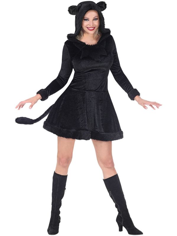 Zwart Panter Jurkje Dames
