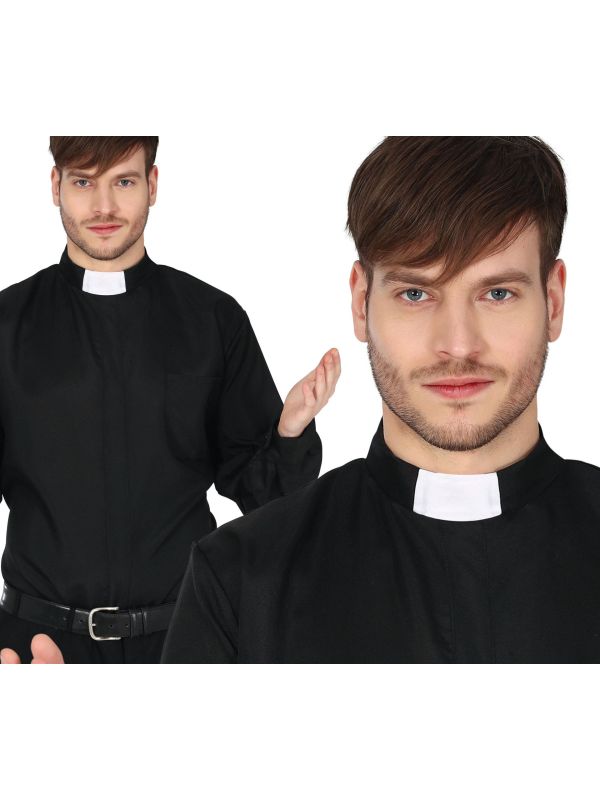Zwart Priester Shirt
