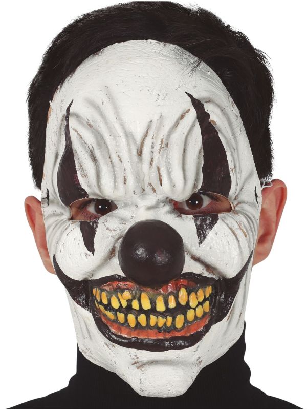 Zwart Wit Killerclown Masker