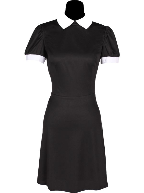 Zwarte Addams Family Wednesday Jurk Meisjes Halloween