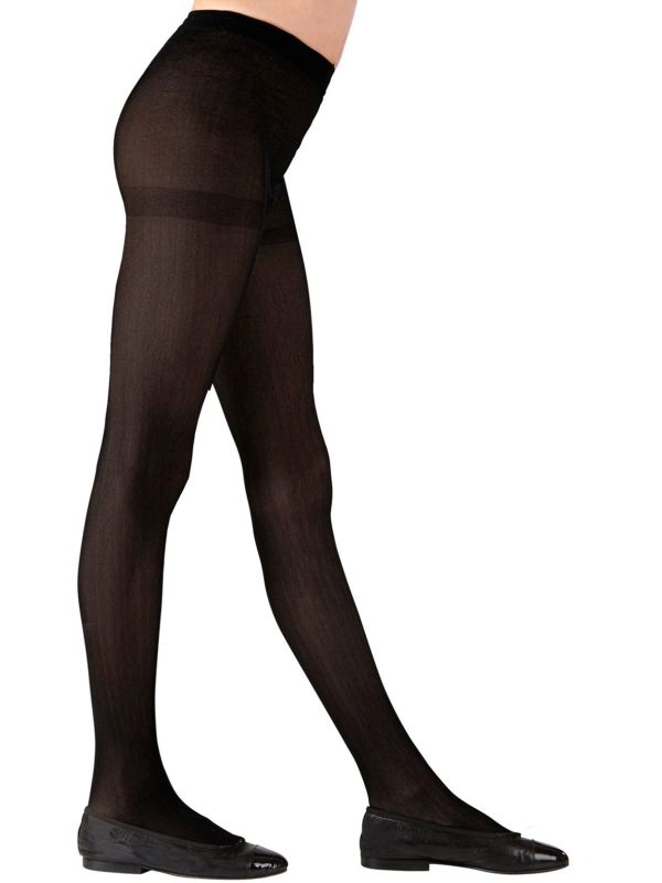 Zwarte Basis Maillot Kind 40Den