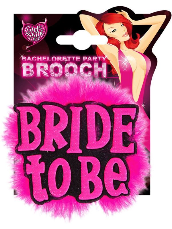 Zwarte Bride-To-Be Broche