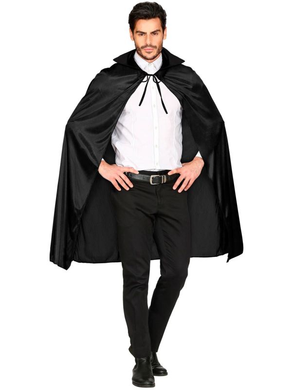 Zwarte Cape met Kraag