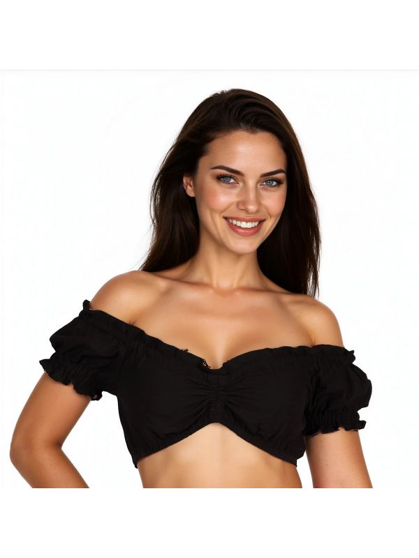 Zwarte Dirndl Blouse Dames Oktoberfest