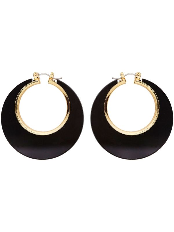 Zwarte Disco Oorbellen