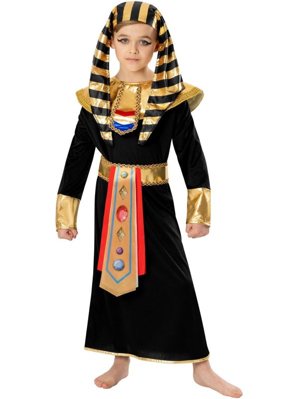 Zwarte Farao Kostuum Jongens