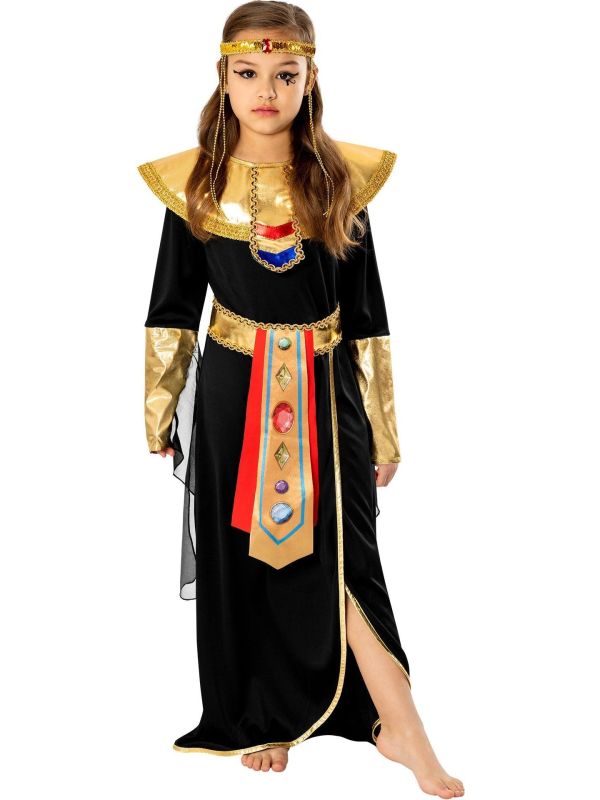 Zwarte Farao Kostuum Meisjes