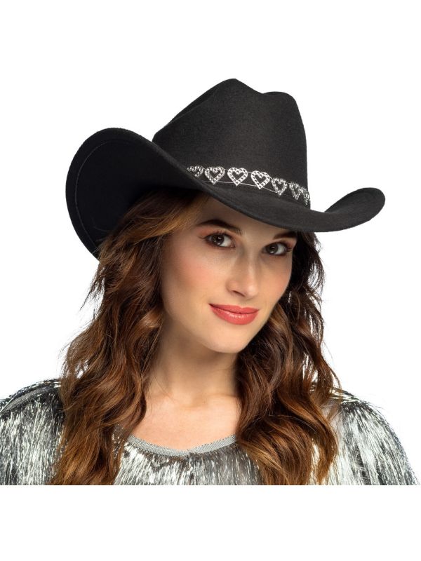 Zwarte Festival Cowboyhoed Dames