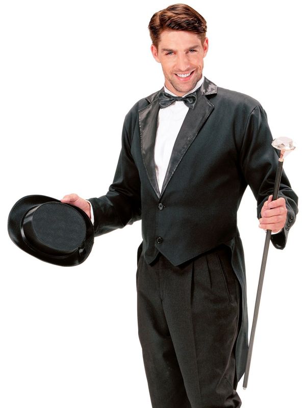 Zwarte Frackjas Man met Kraag