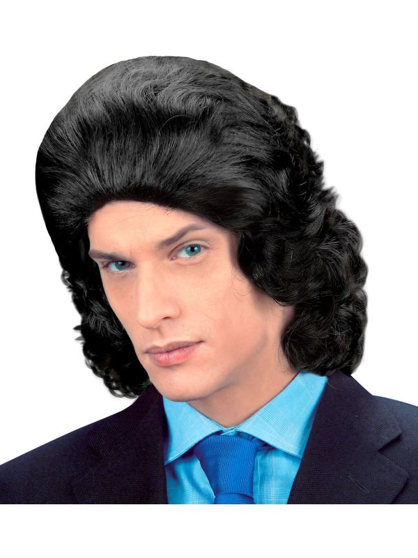 Zwarte Frankie Pruik