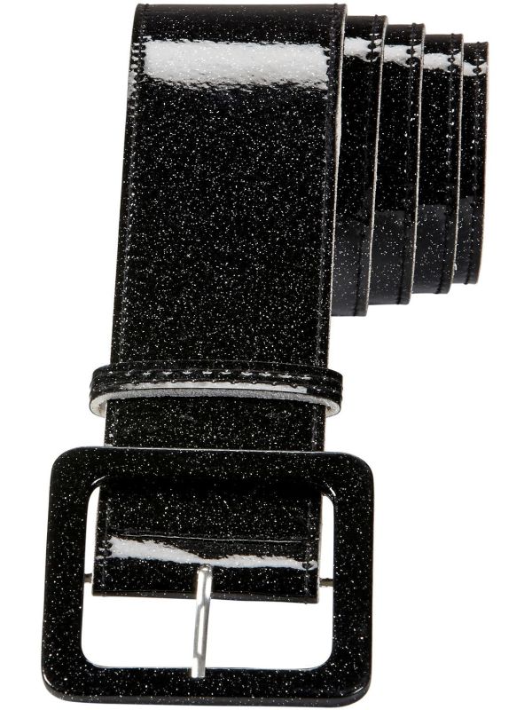 Zwarte Glitter Riem Dames