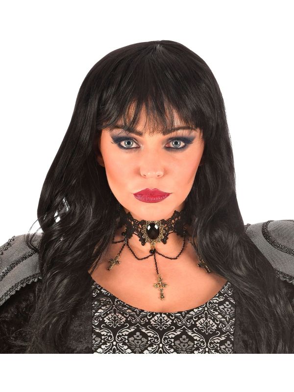 Zwarte Gothic Choker Ketting