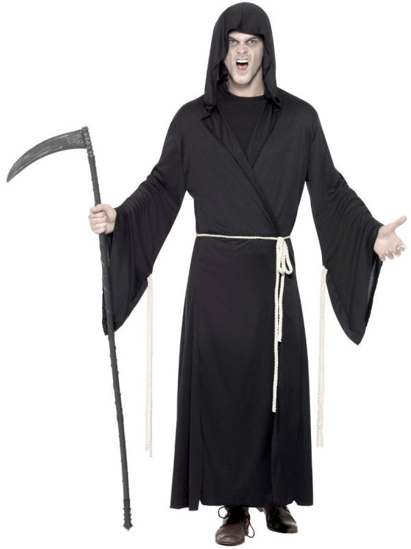 Zwarte Grim Reaper Outfit Heren