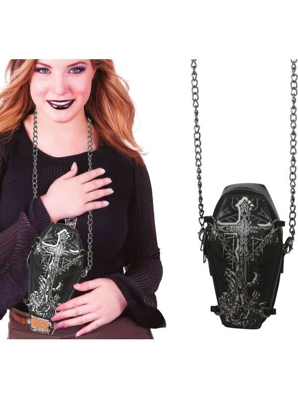 Zwarte Halloweendoodskist Sieradentas