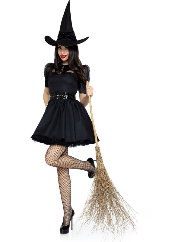 Zwarte heks kostuum
