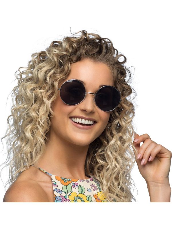 Zwarte Hippie Zonnebril