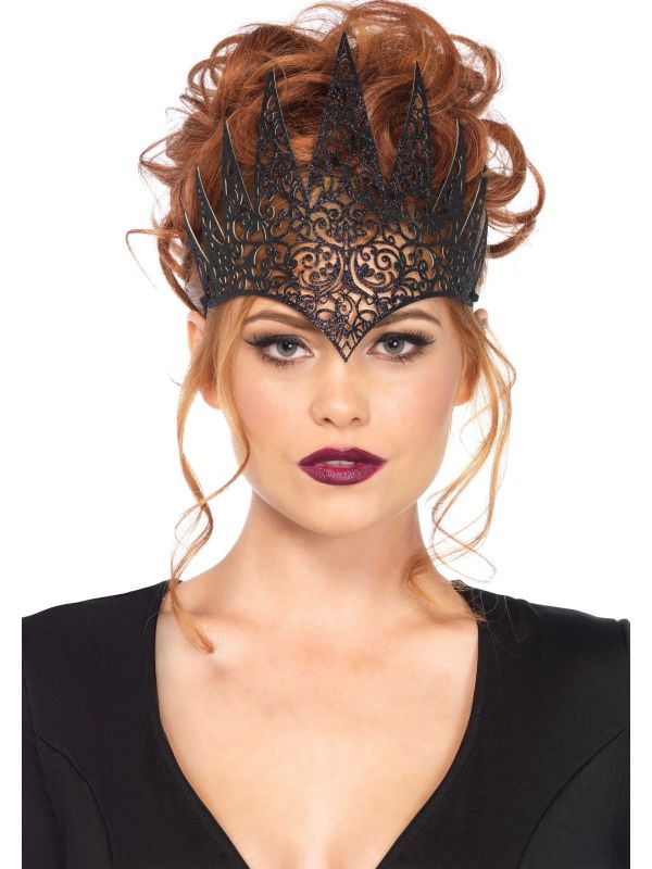 Zwarte Keizerlijke Kroon Haarband