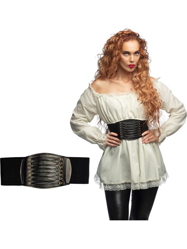 Zwarte Korset Riem Piraten