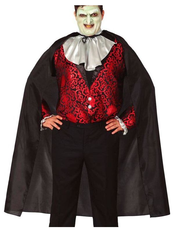 Zwarte Lange Cape Dracula