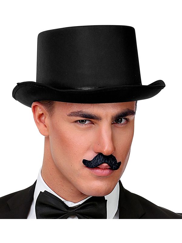 Zwarte Mannen Snor Klein