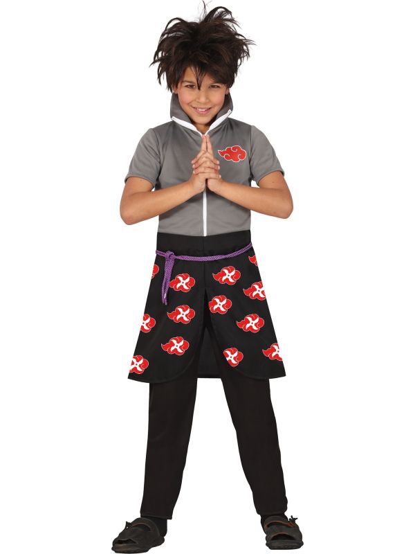 Zwarte Naruto Ninja Kostuum Tiener 14-16 Jaar