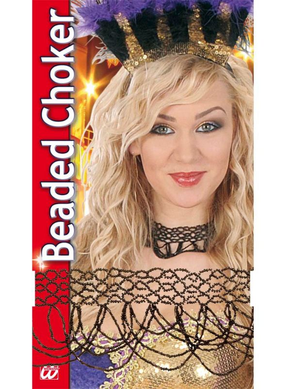 Zwarte Nekband Van Kralen