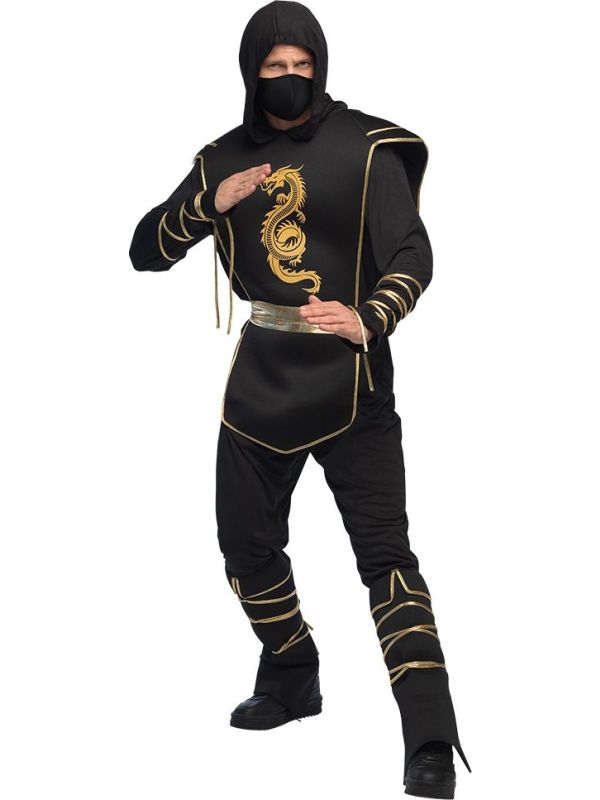 Zwarte Ninja Jumpsuit Heren