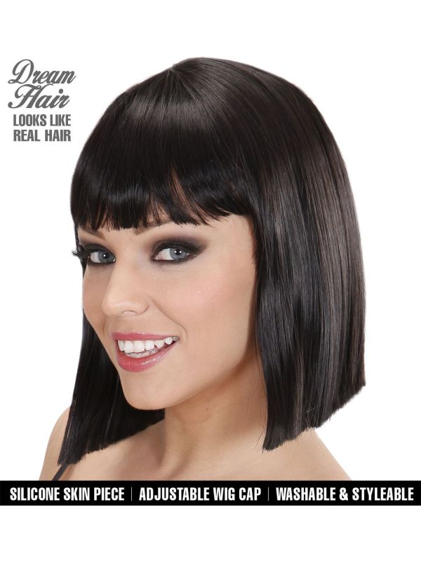 Zwarte Noémie Pruik