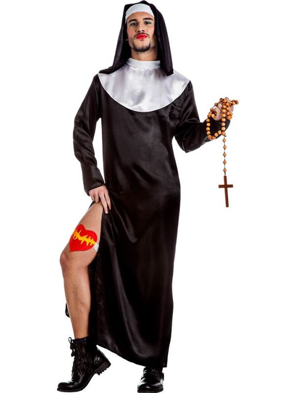 Zwarte Non Kostuum voor Heren