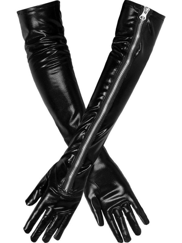 Zwarte Opera Kinky Handschoenen