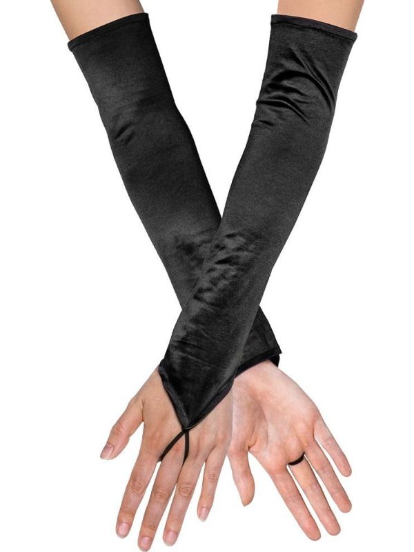 Zwarte Paris Opera Handschoenen