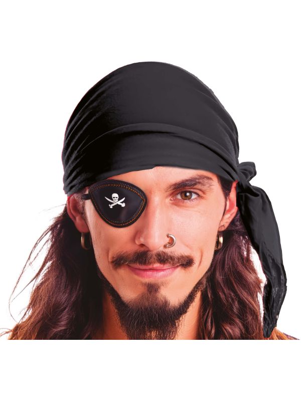 Zwarte Piraten Bandana Volwassenen