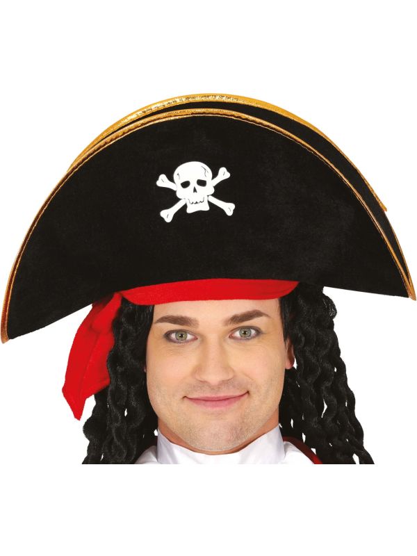 Zwarte Piraten Kapiteinshoed Volwassenen